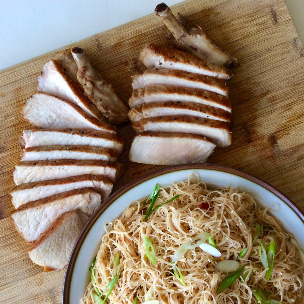 Allspice Pork Chops & Easy Sambal Vermicelli | Recipes - Roger Mooking