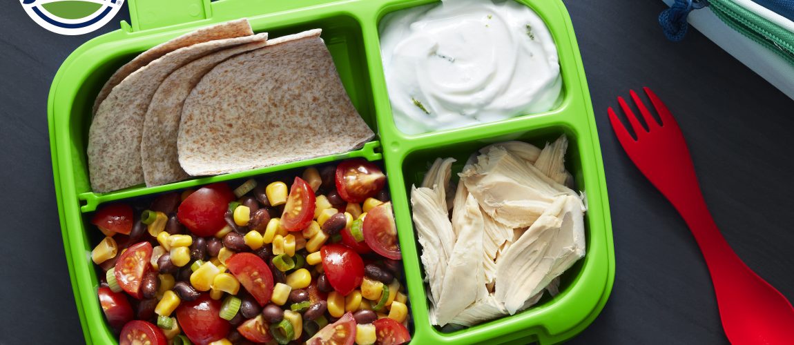 SUNSET® One Sweet® Taco Bento Pulled Chicken “Bento” with One Sweet® Tomato Black Bean Salsa