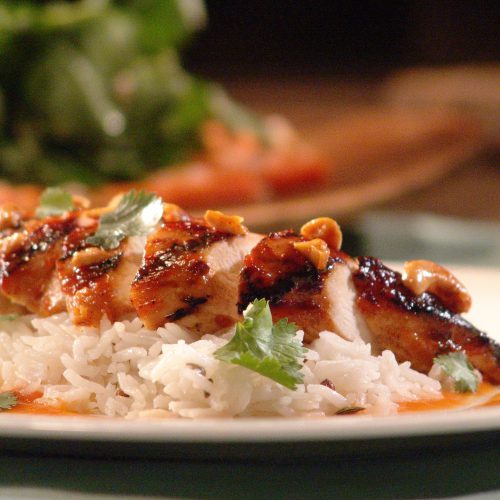 Chicken with Papaya Barbecue Sauce