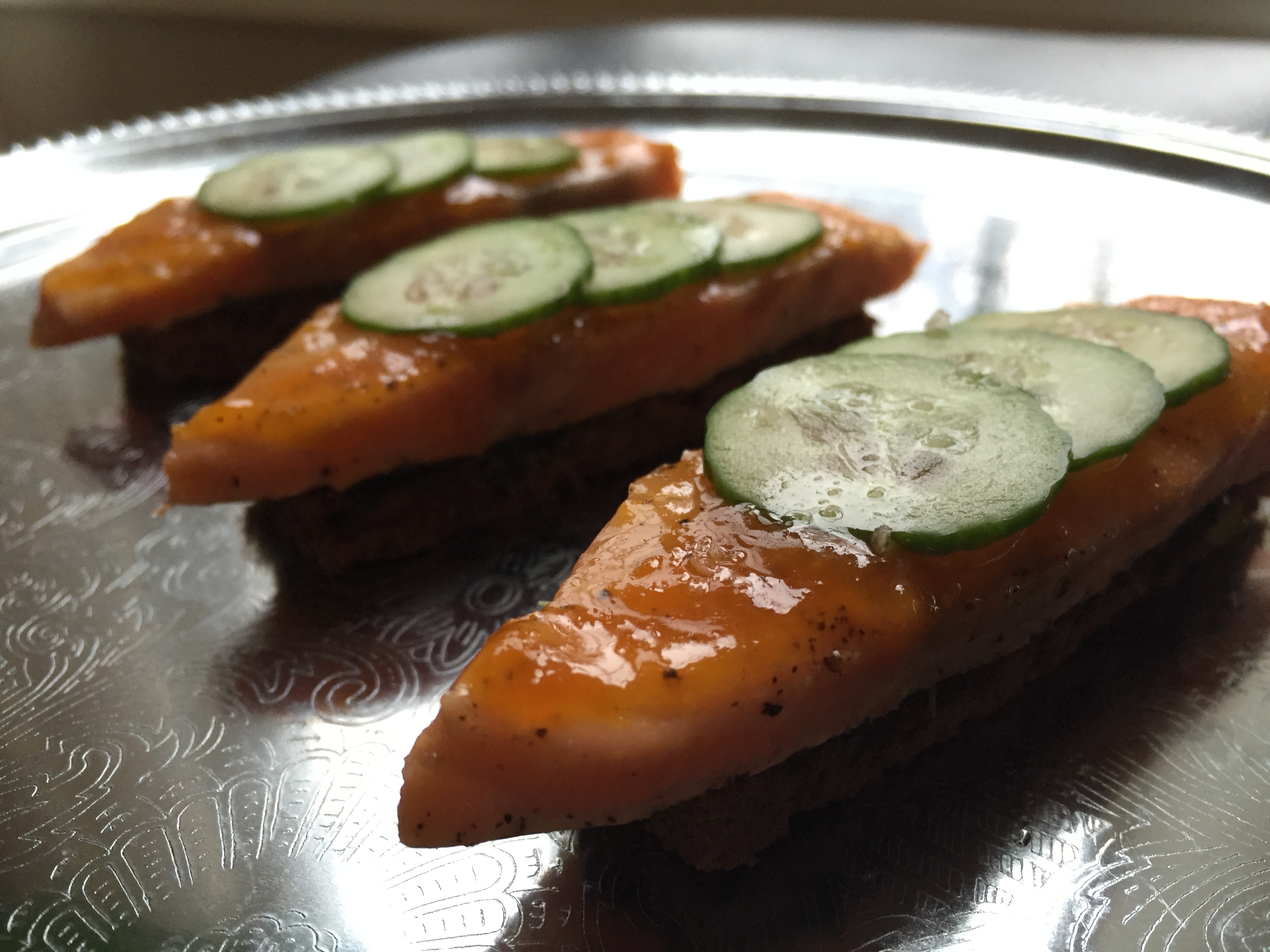 Orange Glazed Salmon Finger Sandwiches | Recipes - Roger Mooking
