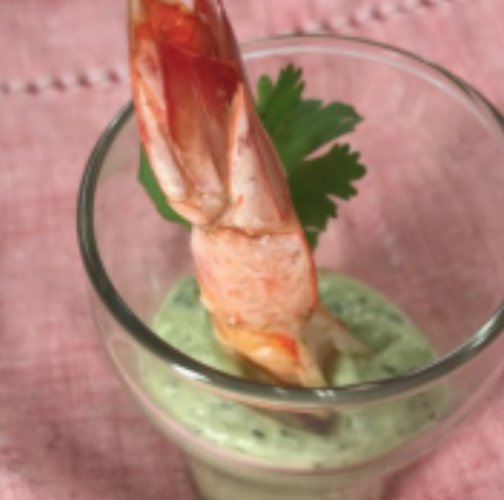 VIDEO- Spicy Shrimp with Avocado Puree