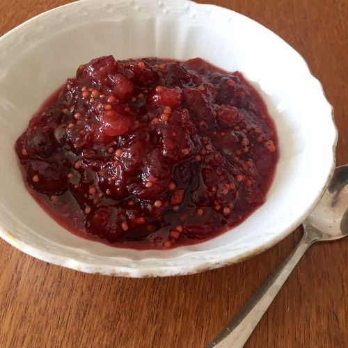 Spiced Cranberry Ginger Sauce