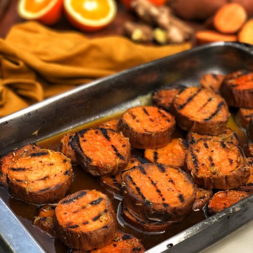 Grilled Candied Sweet Potatoes