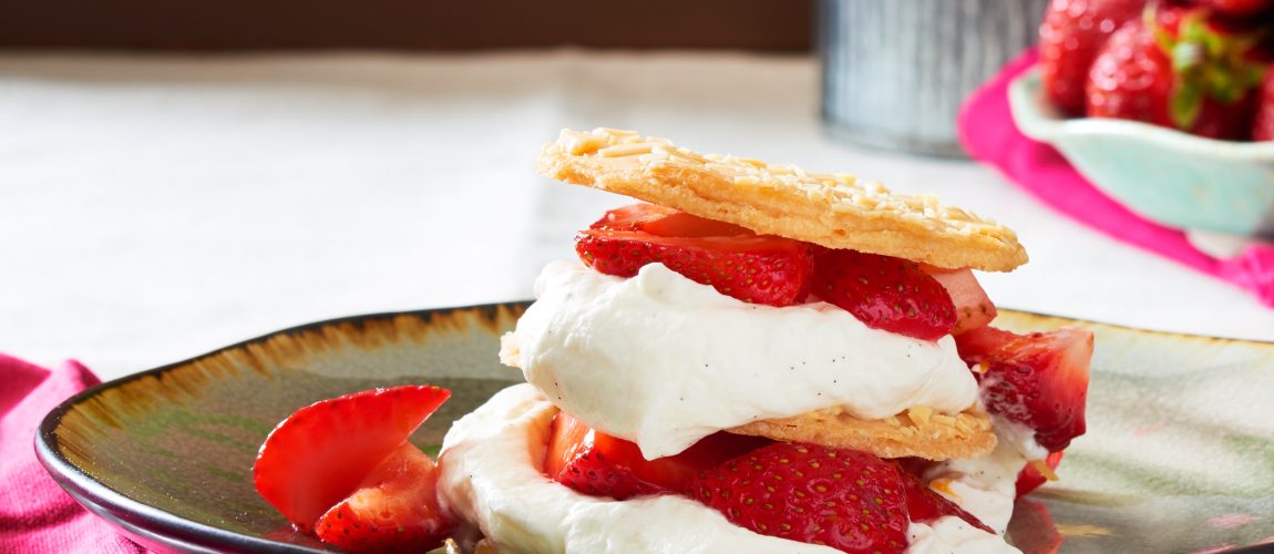 Strawberry Cookies and Cream Napoleon